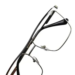 Silver Modern Metal Eyeglasses at chashmah