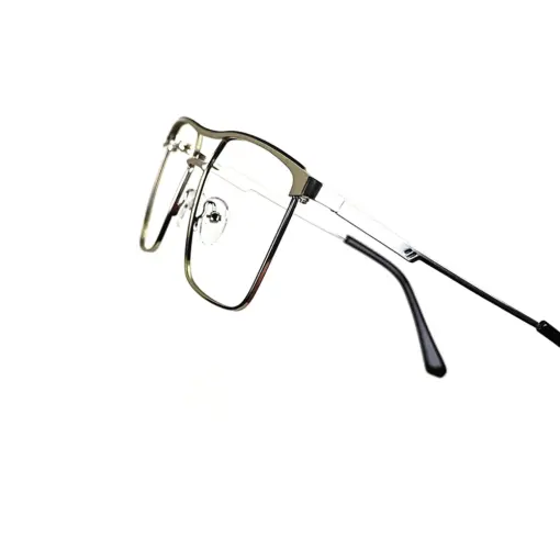 Silver Modern Metal Eyeglasses at chashmah