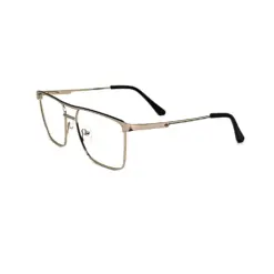 Silver Modern Metal Eyeglasses at chashmah