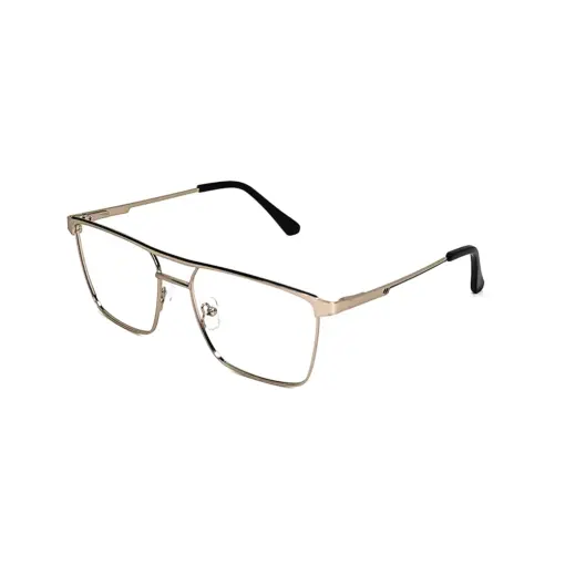 Silver Modern Metal Eyeglasses at chashmah