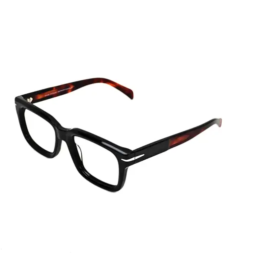 Black Bold Premium Eyeglasses at chashmah