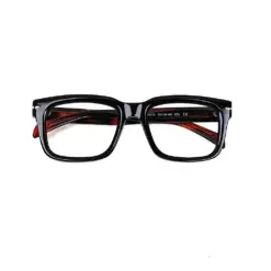 Black Bold Premium Eyeglasses at chashmah