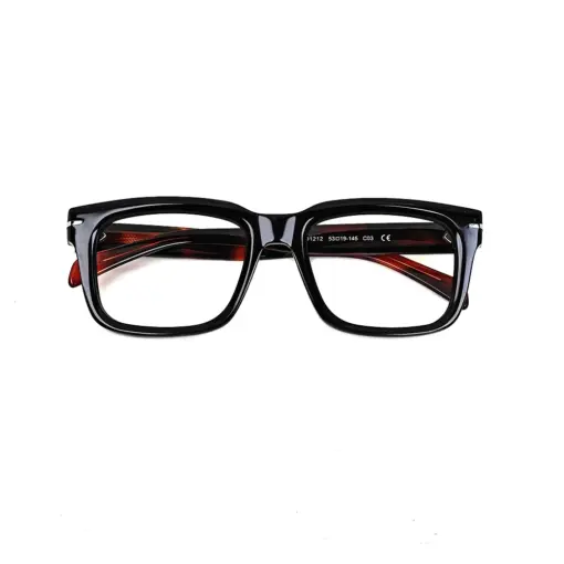 Black Bold Premium Eyeglasses at chashmah
