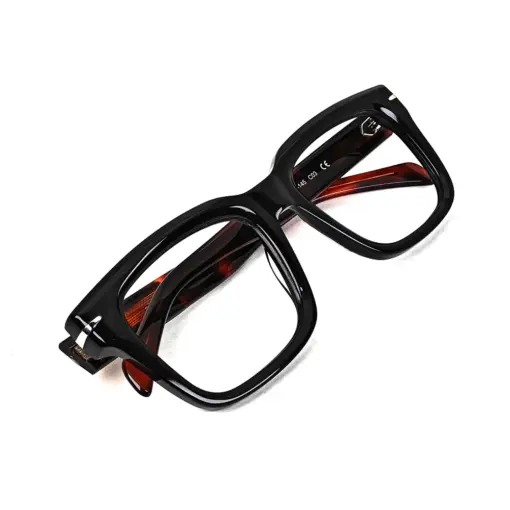 Black Bold Premium Eyeglasses at chashmah