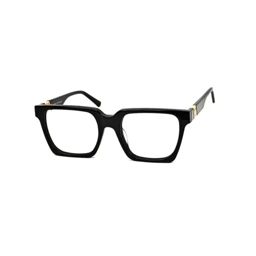 Black Designer Square Eyeglasses
