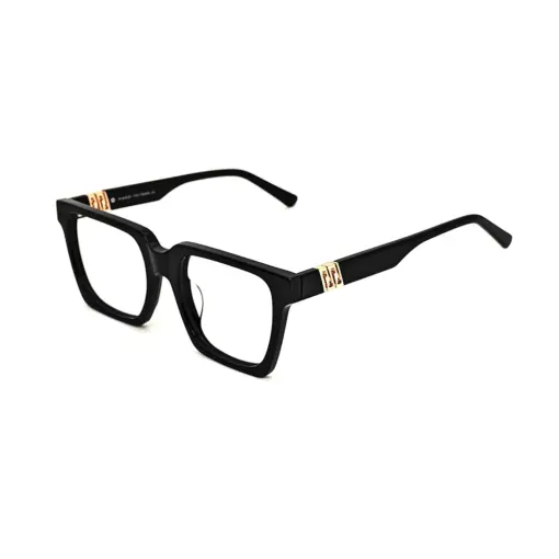 Black Designer Square Eyeglasses