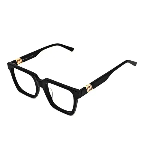 Black Designer Square Eyeglasses