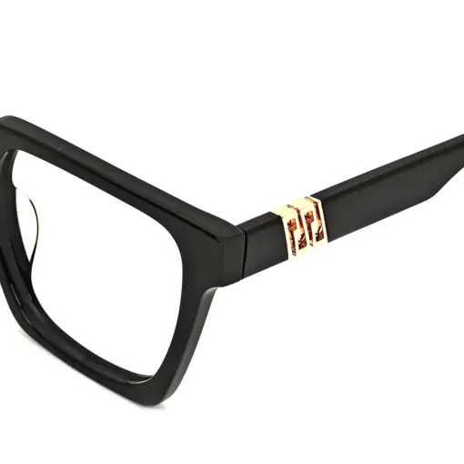 Black Designer Square Eyeglasses