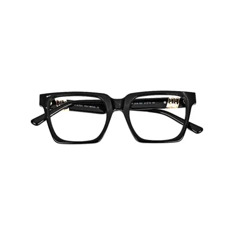 Black Designer Square Eyeglasses