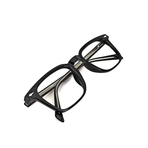Black Small Square Eyeglasses