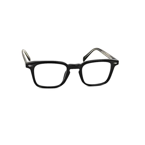 Black Small Square Eyeglasses