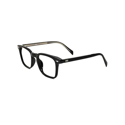 Black Small Square Eyeglasses