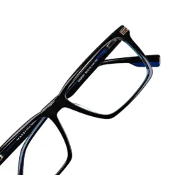 Blue Rectangular Acetate Eyeglasses at chashmah