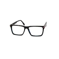 Blue Rectangular Acetate Eyeglasses at chashmah