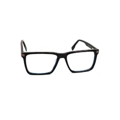 Blue Rectangular Acetate Eyeglasses at chashmah