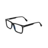 Blue Rectangular Acetate Eyeglasses at chashmah