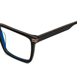 Blue Rectangular Acetate Eyeglasses at chashmah