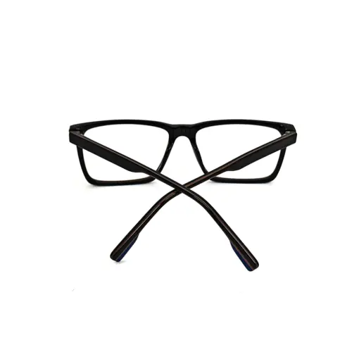 Blue Rectangular Acetate Eyeglasses at chashmah