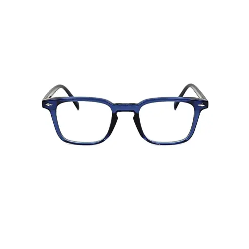 Blue Small Square Eyeglasses