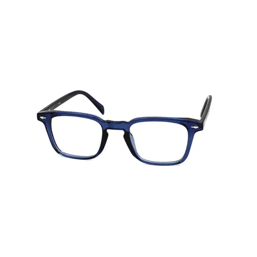 Blue Small Square Eyeglasses