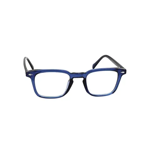 Blue Small Square Eyeglasses