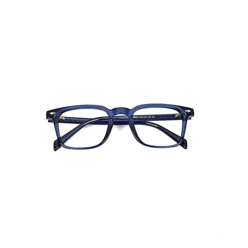 Blue Small Square Eyeglasses