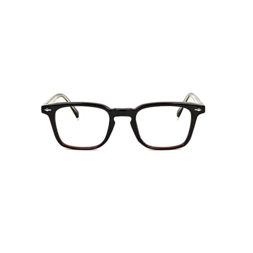 Brown Small Square Eyeglasses