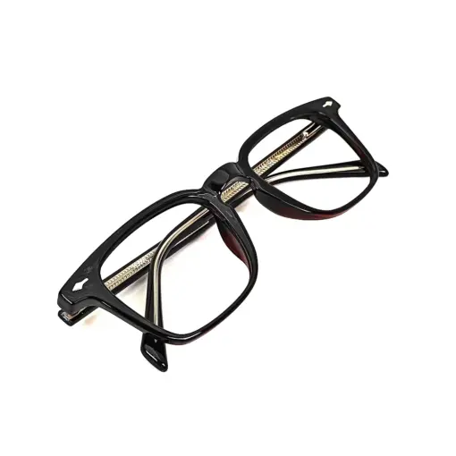 Brown Small Square Eyeglasses
