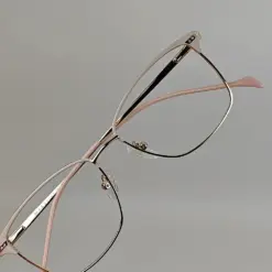 Cream Gold Women Eyeglasses