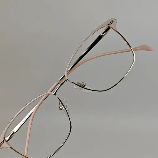 Cream Gold Women Eyeglasses