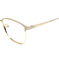 Cream Gold Women Eyeglasses