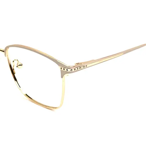 Cream Gold Women Eyeglasses