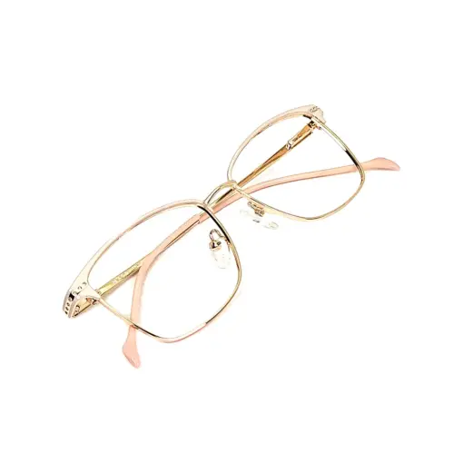 Cream Gold Women Eyeglasses