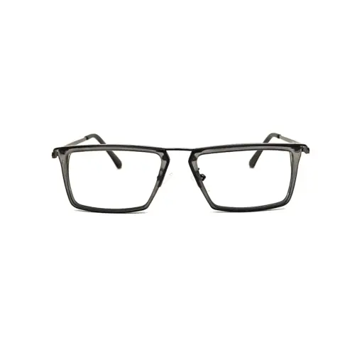 Grey rectangular stylish eyeglasses online at chashmah