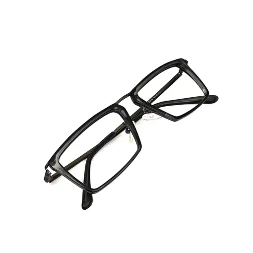 Grey rectangular stylish eyeglasses online at chashmah