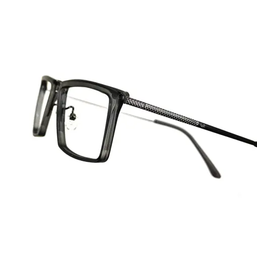Grey rectangular stylish eyeglasses online at chashmah