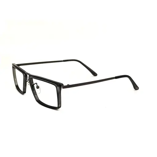 Grey rectangular stylish eyeglasses online at chashmah