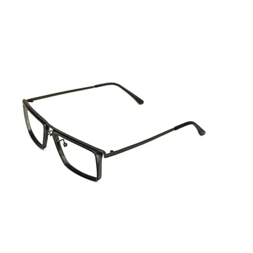 Grey rectangular stylish eyeglasses online at chashmah