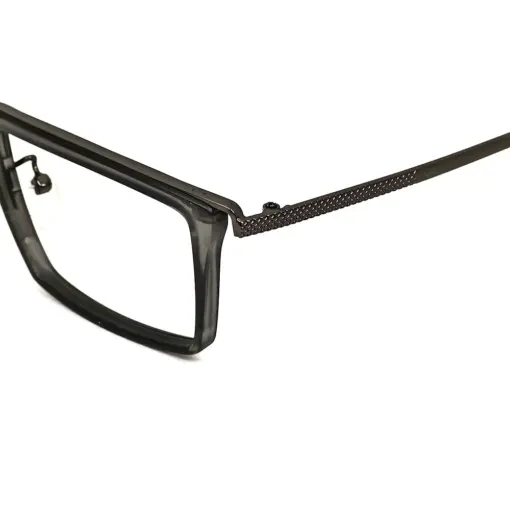 Grey rectangular stylish eyeglasses online at chashmah