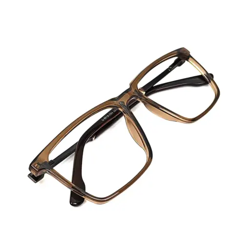 Glass Brown Premium Eyeglasses at chashmah