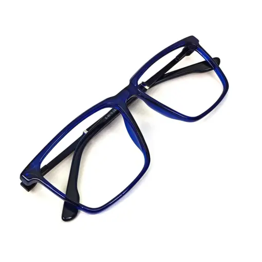 Premium Blue Rectangular Eyeglasses