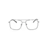 Silver Square Turban Fit Eyeglasses