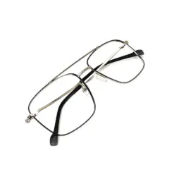 Silver Square Turban Fit Eyeglasses