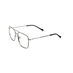 Silver Square Turban Fit Eyeglasses