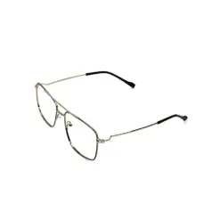 Silver Square Turban Fit Eyeglasses