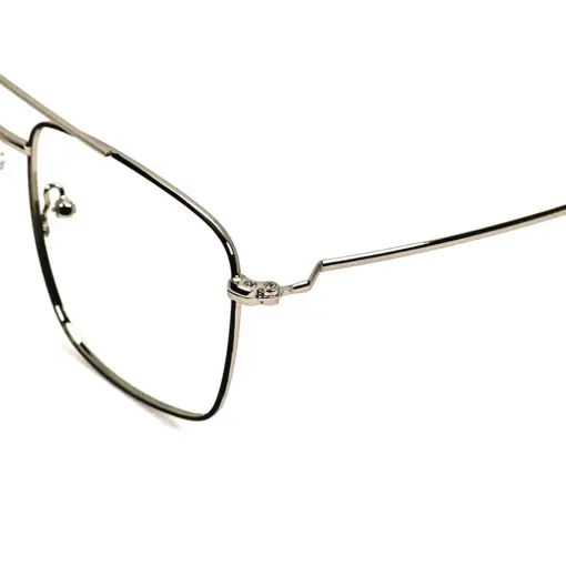 Silver Square Turban Fit Eyeglasses