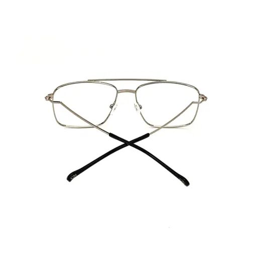 Silver Square Turban Fit Eyeglasses