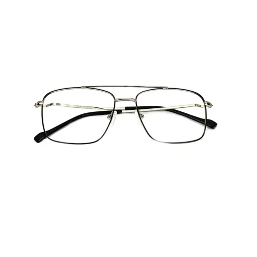 Silver Square Turban Fit Eyeglasses