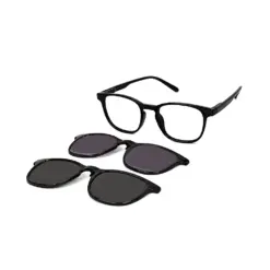 Black Clip-on Eyeglasses AT CHASHMA