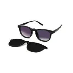 Black Clip-on Eyeglasses AT CHASHMA